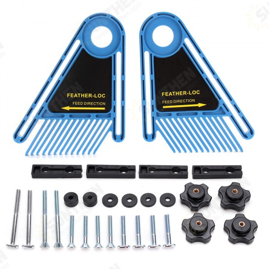 Multi-purpose Double Feather Board Set for Table Saws Router Table Miter Saws Miter Gauge Slot Multi-purpose Double Feather Board Set for Table Saws Router Table Miter Saws Miter Gauge Slot