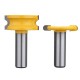 RB35 2pcs 1/2 Inch Shank Flute and Bead Router Bit Set Wood Working Cutter RB35 2pcs 1/2 Inch Shank Flute and Bead Router Bit Set Wood Working Cutter