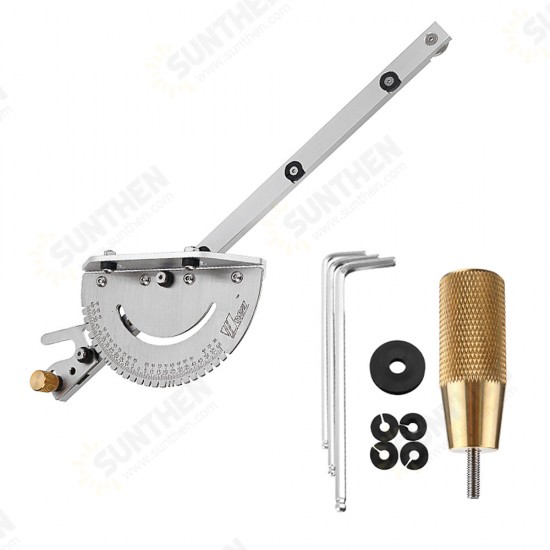 Upgraded Miter Gauge Brass Handle Table/Saw Router Miter Gauge Sawing Assembly Ruler Upgraded Miter Gauge Brass Handle Table/Saw Router Miter Gauge Sawing Assembly Ruler