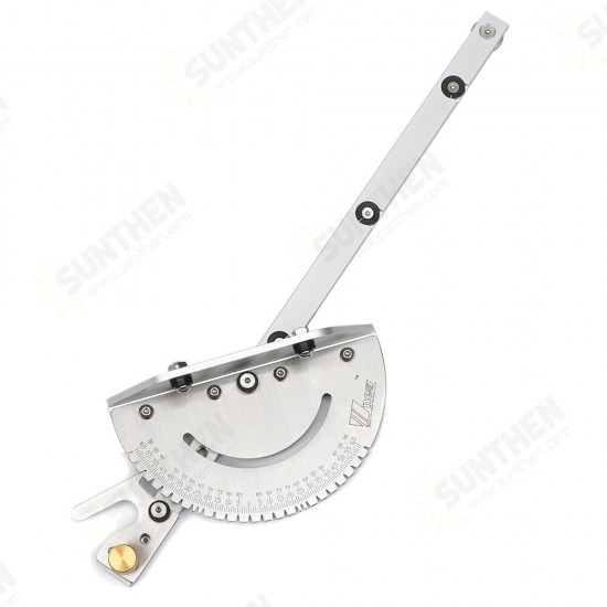 Upgraded Miter Gauge Brass Handle Table/Saw Router Miter Gauge Sawing Assembly Ruler Upgraded Miter Gauge Brass Handle Table/Saw Router Miter Gauge Sawing Assembly Ruler