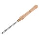 Wood Turning Tool Carbide Insert Cutter with Wood Handle Lathe Tools Round Shank Woodworking Tool