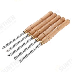 Wood Turning Tool Carbide Insert Cutter with Wood Handle Lathe Tools Round Shank Woodworking Tool