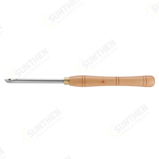 Wood Turning Tool Carbide Insert Cutter with Wood Handle Lathe Tools Round Shank Woodworking Tool