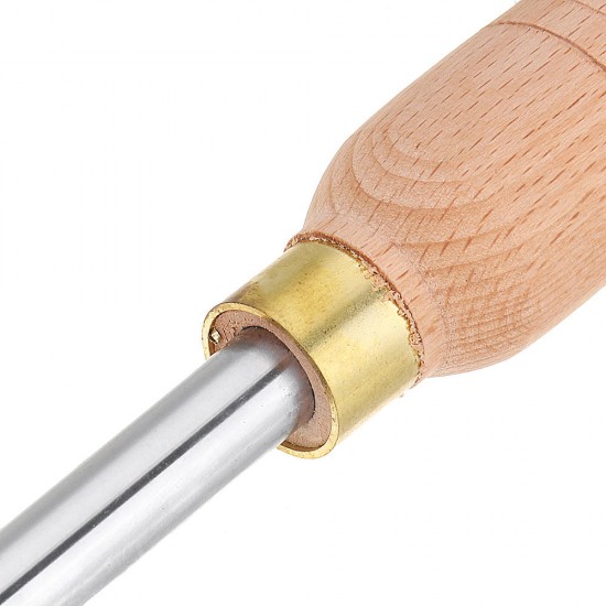 Wood Turning Tool Wood Handle with Titanium Coated Wood Carbide Insert Cutter Round Shank Woodworking Tool