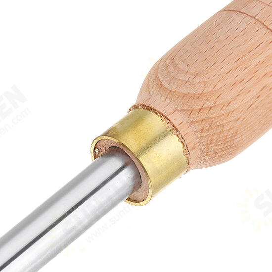 Wood Turning Tool Wood Handle with Titanium Coated Wood Carbide Insert Cutter Round Shank Woodworking Tool