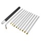 Wood Turning Tool with Titanium Coated Wood Carbide Insert Cutter Round Shank Woodworking Tool / Aluminum Alloy Handle