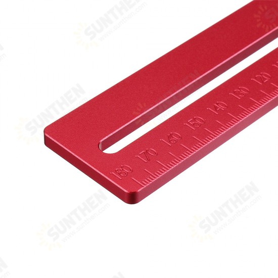 Woodworking Angle Ruler 45/90 Degree Ruler Scribe Gauge Measuring Tool