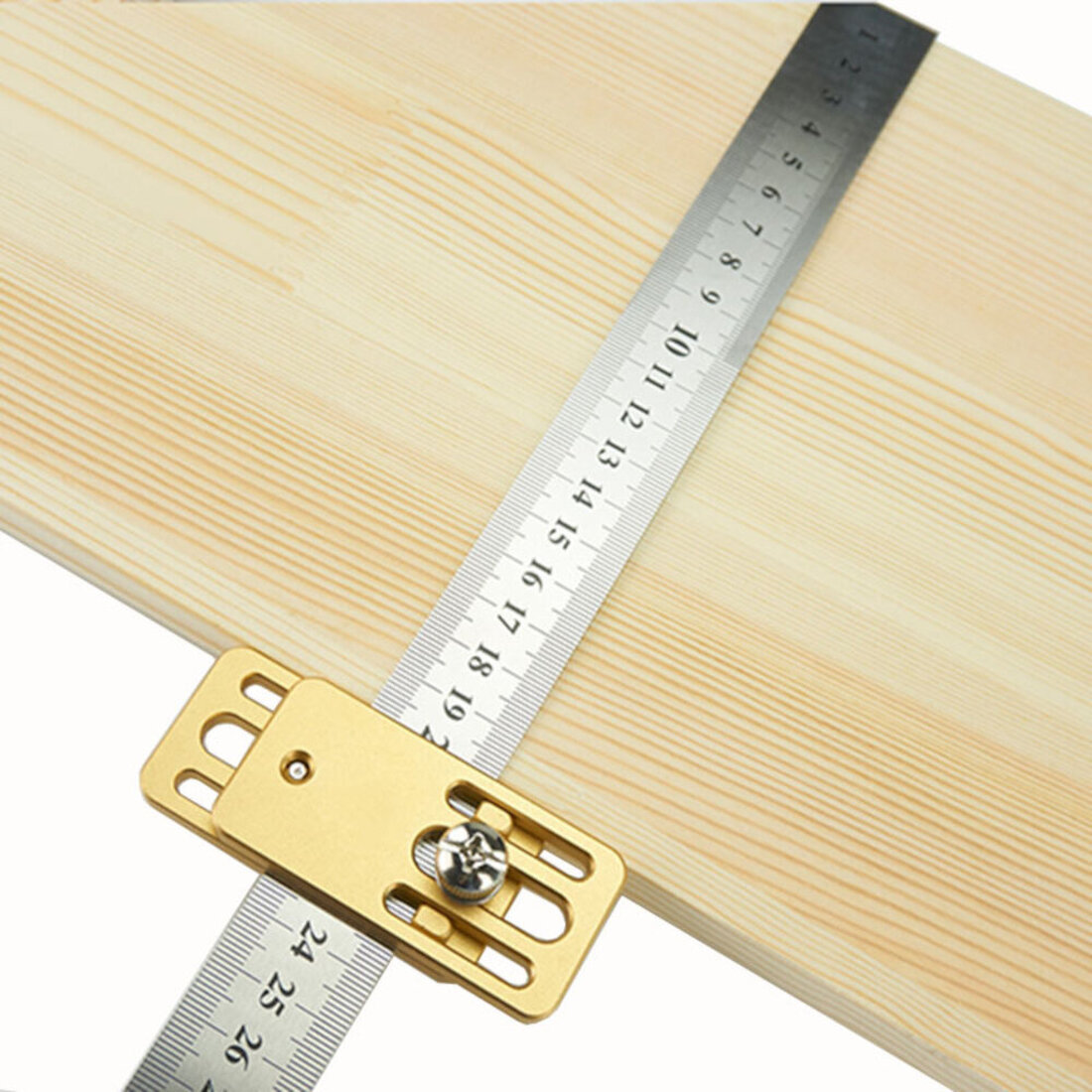 Woodworking Scribing Tool Steel Ruler Positioning Block Crossed-out ...