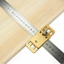 Woodworking Scribing Tool Steel Ruler Positioning Block Crossed-out Tool Line Drawing Marking Gauge Steel Ruler Limiter Woodworking Scribing Tool Steel Ruler Positioning Block Crossed-out Tool Line Drawing Marking Gauge Steel Ruler Limiter