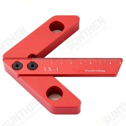 YX-1/YX-2 Woodworking Aluminum Alloy Center Scriber Finder with Metric Scale Line Caliber Ruler Wood Measuring Scribe Tool