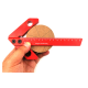 YX-1/YX-2 Woodworking Aluminum Alloy Center Scriber Finder with Metric Scale Line Caliber Ruler Wood Measuring Scribe Tool