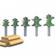 5pcs 8mm Shank Round Over Router Bit 1/4 to 5/8 Inch Woodworking Edging Router Chisel Groove Cutter 5pcs 8mm Shank Round Over Router Bit 1/4 to 5/8 Inch Woodworking Edging Router Chisel Groove Cutter