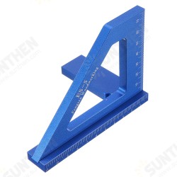 ES-5 Aluminum Alloy Multifunction Woodworking Scribing Ruler 3D Miter Angle Marking T Ruler Square Layout 45/90 Degree Measuring Ruler ES-5 Aluminum Alloy Multifunction Woodworking Scribing Ruler 3D Miter Angle Marking T Ruler Square Layout 45/90 Degree Measuring Ruler