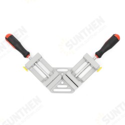 Double Handle Woodworking Clamp 90 Degree Right Angle Clip Woodworking Jig Quick Corner Clamp with TPR Handle
