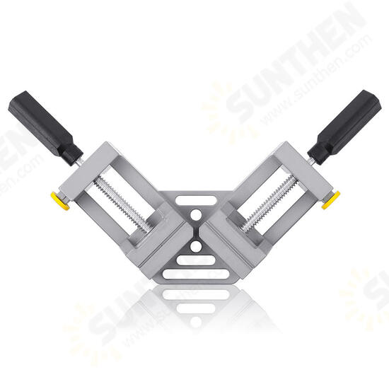 Double Handles 90 Degree Right Angle Clip Woodworking Jig Quick Corner Clamp Aluminum Double Handles 90 Degree Right Angle Clip Woodworking Jig Quick Corner Clamp Aluminum