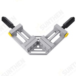 Double Handles 90 Degree Right Angle Clip Woodworking Jig Quick Corner Clamp Aluminum