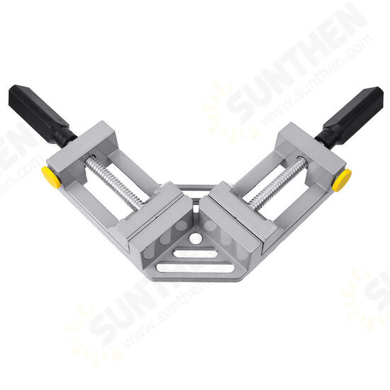 Double Handles 90 Degree Right Angle Clip Woodworking Jig Quick Corner Clamp Aluminum Double Handles 90 Degree Right Angle Clip Woodworking Jig Quick Corner Clamp Aluminum