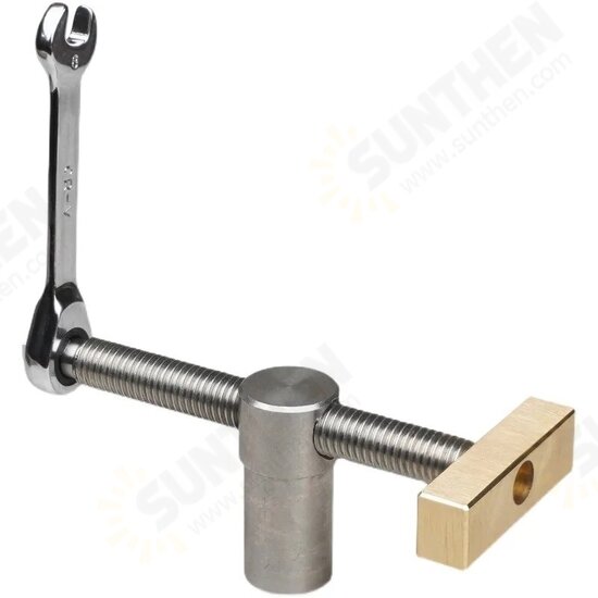 19MM Brass Stainless Steel Woodworking Adjustable Holder With Quick Clamping Tenon Stop For Desktop Woodbench Fixed Locking Accessories Tools 19MM Brass Stainless Steel Woodworking Adjustable Holder With Quick Clamping Tenon Stop For Desktop Woodbench Fixed Locking Accessories Tools