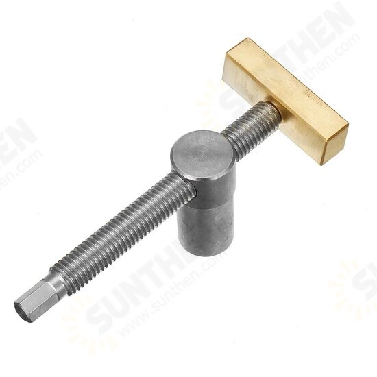 19MM Brass Stainless Steel Woodworking Adjustable Holder With Quick Clamping Tenon Stop For Desktop Woodbench Fixed Locking Accessories Tools 19MM Brass Stainless Steel Woodworking Adjustable Holder With Quick Clamping Tenon Stop For Desktop Woodbench Fixed Locking Accessories Tools
