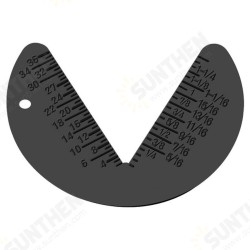 Gauge Hexagon Screw Nut Metric Inch Integrated Model Radius Gauge 60 Degree Tooth Pitch Ruler Measuring Tool Gauge Hexagon Screw Nut Metric Inch Integrated Model Radius Gauge 60 Degree Tooth Pitch Ruler Measuring Tool