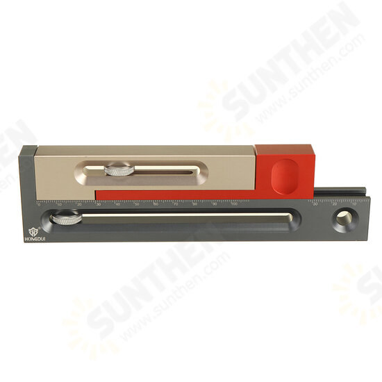 100mm/4Inch Table Saw Slot Adjuster Mortise and Tenon Tool Woodworking Movable Measuring Block 100mm/4Inch Table Saw Slot Adjuster Mortise and Tenon Tool Woodworking Movable Measuring Block
