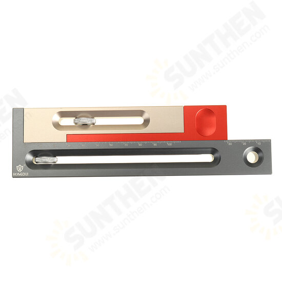 100mm/4Inch Table Saw Slot Adjuster Mortise and Tenon Tool Woodworking Movable Measuring Block 100mm/4Inch Table Saw Slot Adjuster Mortise and Tenon Tool Woodworking Movable Measuring Block