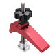 2 Pcs Red Quick Acting Hold Down Clamp Aluminum Alloy T-Slot T-Track Clamp Set Woodworking Tool for Woodworking Table 2 Pcs Red Quick Acting Hold Down Clamp Aluminum Alloy T-Slot T-Track Clamp Set Woodworking Tool for Woodworking Table