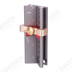 3 In 1 Multifunction Measuring Drill Depth Gauge Drill Stop Measure and Drill Point Angle Gauge Grinding Gage Table Saw Height Gauge Woodworking Tool