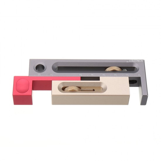 Table Saw Slot Adjuster Mortise and Tenon Tool Woodworking Movable Measuring Block