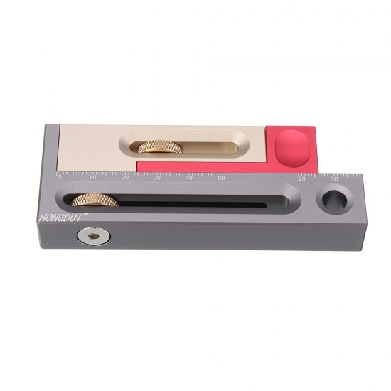 Table Saw Slot Adjuster Mortise and Tenon Tool Woodworking Movable Measuring Block