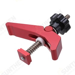Red Quick Acting Hold Down Clamp Aluminum Alloy T-Slot T-Track Clamp Set Woodworking Tool for Woodworking Table Red Quick Acting Hold Down Clamp Aluminum Alloy T-Slot T-Track Clamp Set Woodworking Tool for Woodworking Table