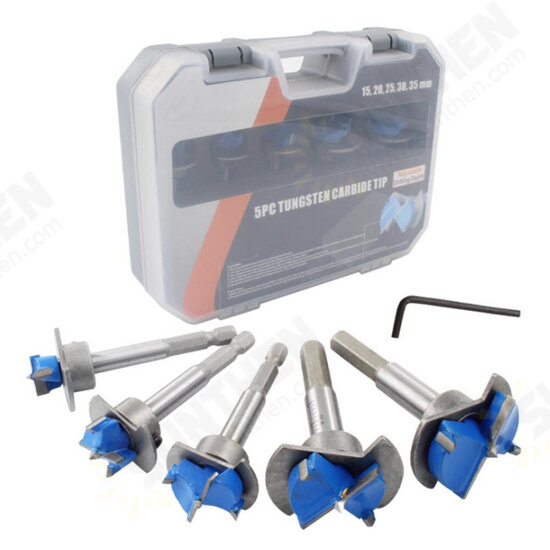 Hexagonal Handle Cabinet Hinge Hole Opener Set Adjustable Hinge Drill Bit 15-35mm Positioning Woodworking Hole Opener Hexagonal Handle Cabinet Hinge Hole Opener Set Adjustable Hinge Drill Bit 15-35mm Positioning Woodworking Hole Opener