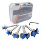 Hexagonal Handle Cabinet Hinge Hole Opener Set Adjustable Hinge Drill Bit 15-35mm Positioning Woodworking Hole Opener Hexagonal Handle Cabinet Hinge Hole Opener Set Adjustable Hinge Drill Bit 15-35mm Positioning Woodworking Hole Opener