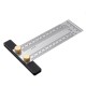 High-precision Scale Ruler T-type Hole Ruler Stainless Woodworking Scribing Mark High-precision Scale Ruler T-type Hole Ruler Stainless Woodworking Scribing Mark