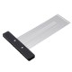 High-precision Scale Ruler T-type Hole Ruler Stainless Woodworking Scribing Mark High-precision Scale Ruler T-type Hole Ruler Stainless Woodworking Scribing Mark