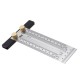 High-precision Scale Ruler T-type Hole Ruler Stainless Woodworking Scribing Mark High-precision Scale Ruler T-type Hole Ruler Stainless Woodworking Scribing Mark