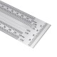 High-precision Scale Ruler T-type Hole Ruler Stainless Woodworking Scribing Mark High-precision Scale Ruler T-type Hole Ruler Stainless Woodworking Scribing Mark