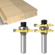 3 Pcs Set 1/2 Handle 12mm Shank Three-Tooth Router Bit T-Type Tenon Knife Clear Bottom Knifes Large Diameter Slotting Knife Home Tools 3 Pcs Set 1/2 Handle 12mm Shank Three-Tooth Router Bit T-Type Tenon Knife Clear Bottom Knifes Large Diameter Slotting Knife Home Tools