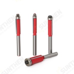 6mm Shank Flush Trim Router Bits For Wood Lengthened Trimming Cutters With Bearing Woodworking Tool Endmill 6mm Shank Flush Trim Router Bits For Wood Lengthened Trimming Cutters With Bearing Woodworking Tool Endmill