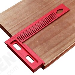 L Type 160/200mm Aluminum Alloy Woodworking Square Hole Positioning Metric Measuring Ruler Carpenter Scriber