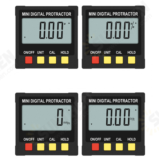 Large LCD Magnetic Digital Protractor Angle Finder 360° Inclinometer Spirit Level Ruler Large LCD Magnetic Digital Protractor Angle Finder 360° Inclinometer Spirit Level Ruler