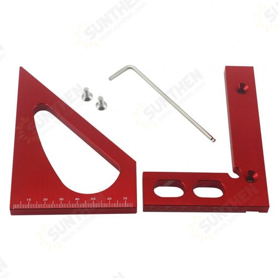 Line Ruler Woodworking Measuring Ruler Triangle Square Angle Measuring Tool Precision Accurate Triangle Ruler Tri-square Line Scriber Saw Guide Line Ruler Woodworking Measuring Ruler Triangle Square Angle Measuring Tool Precision Accurate Triangle Ruler Tri-square Line Scriber Saw Guide