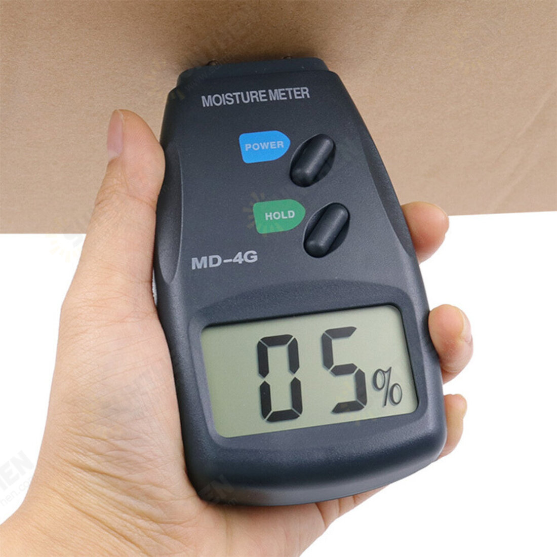 MD4G 4 Pins Digital LCD Wood Moisture Humidity Meter Analyzer