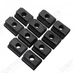 10pcs M6 T Slot Nuts Set Black Oxide Finish T-slots Nut For T Track 10pcs M6 T Slot Nuts Set Black Oxide Finish T-slots Nut For T Track
