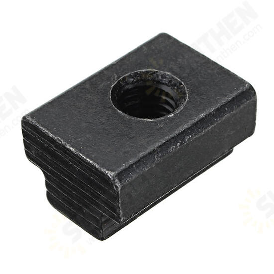 10pcs M6 T Slot Nuts Set Black Oxide Finish T-slots Nut For T Track