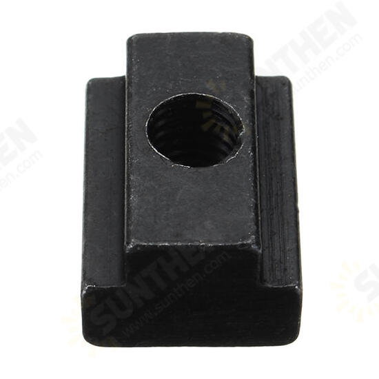 10pcs M6 T Slot Nuts Set Black Oxide Finish T-slots Nut For T Track