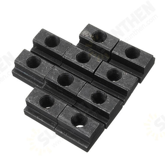 10pcs M8 T Slot Nuts Set Black Oxide Finish T-slots Nut For T Track 10pcs M8 T Slot Nuts Set Black Oxide Finish T-slots Nut For T Track