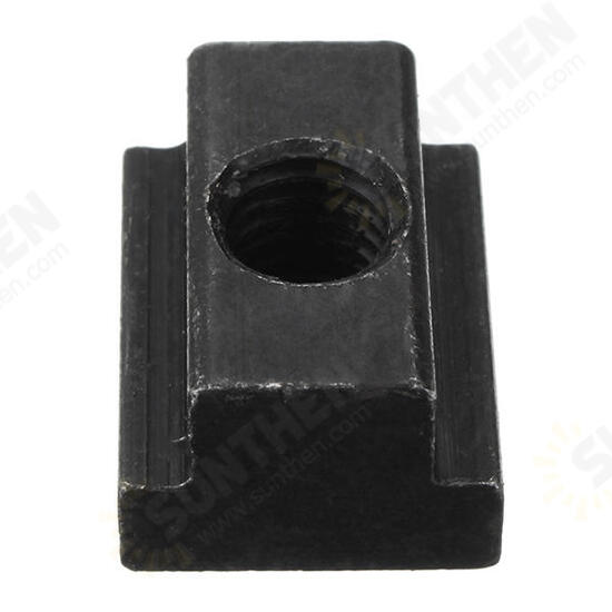 10pcs M8 T Slot Nuts Set Black Oxide Finish T-slots Nut For T Track