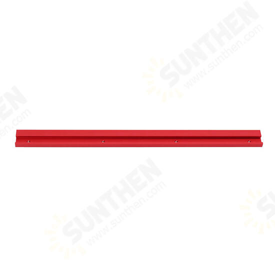 600mm Red Aluminum Alloy T-track Woodworking 45x12.8mm T-slot Miter Track