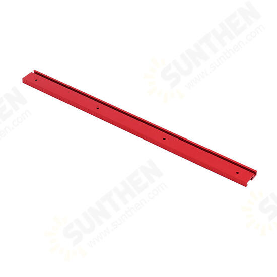 600mm Red Aluminum Alloy T-track Woodworking 45x12.8mm T-slot Miter Track